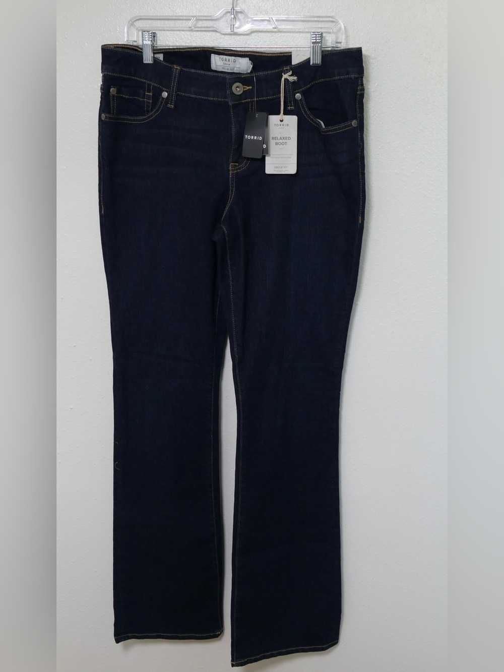 Torrid NWT Size 10XT Tall Relaxed Boot Jeans Dark Wash Stretch Denim